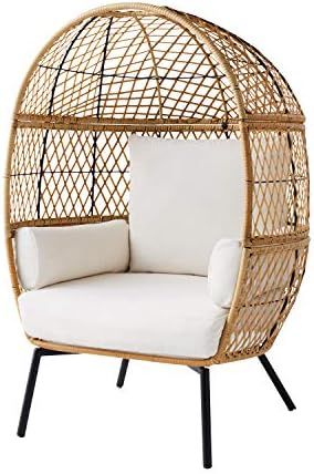 Better Homes & Gardens Ventura Stationary Outdoor Egg Chair (Natural) | Amazon (US)