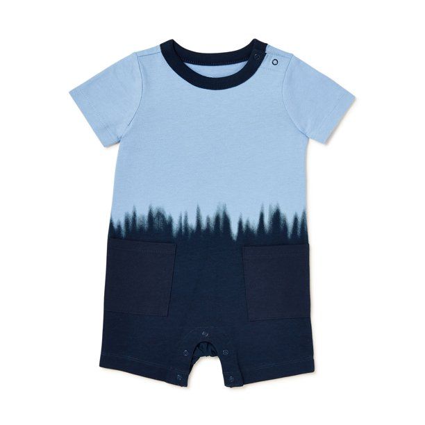 Wonder Nation Baby Boys Knit Ombre Romper, Sizes 0-24M - Walmart.com | Walmart (US)