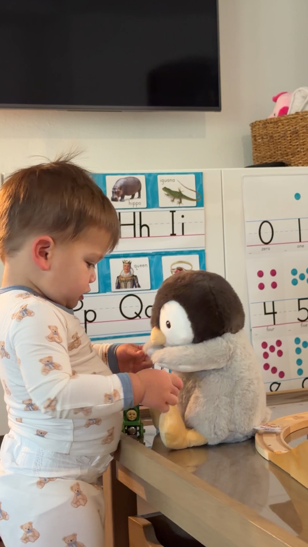Our 1.5 year old son and baby love this singing penguin that makes a great gift!

Baby GUND Animated Kissy the Penguin Plush, Singing Stuffed Animal Baby Toy for Ages 0 and Up

#LTKBaby #LTKKids