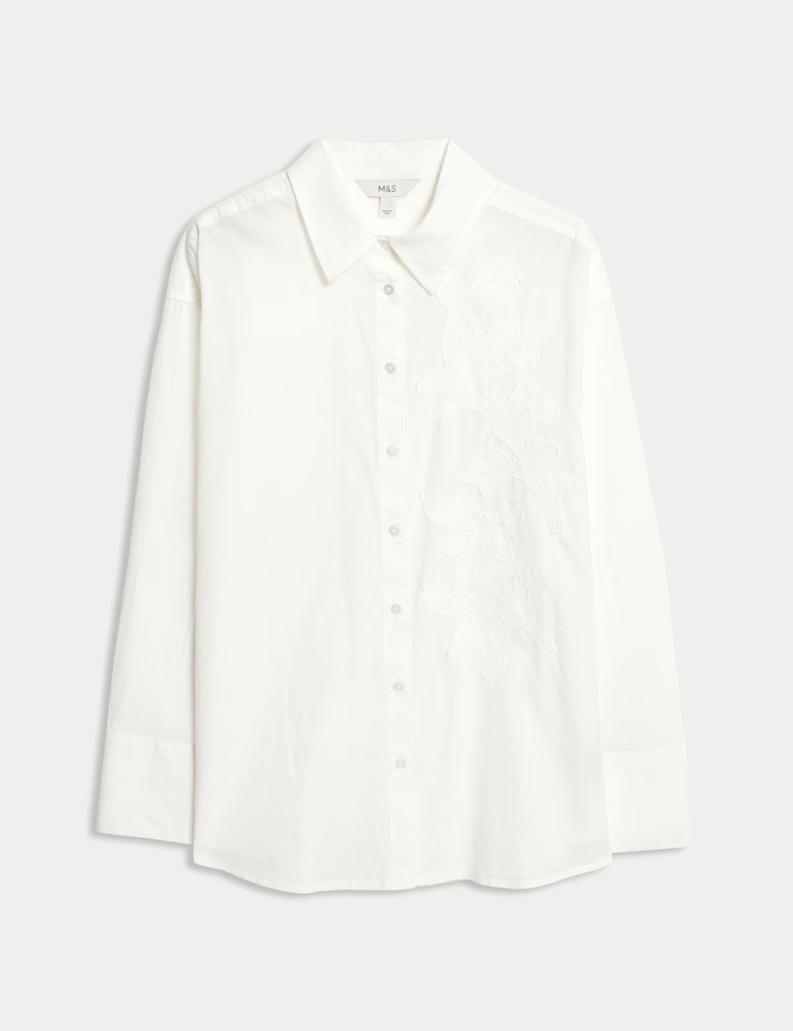 Pure Cotton Applique Button Through Shirt | Marks & Spencer (UK)