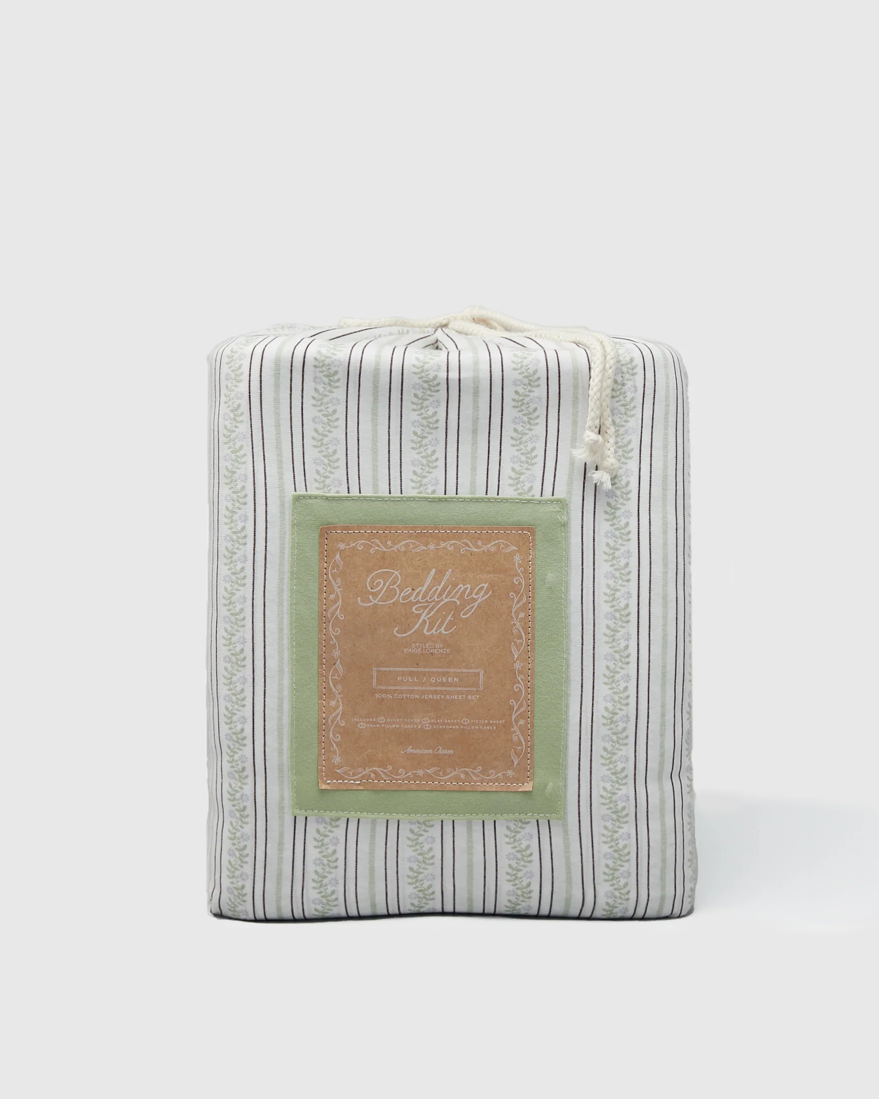 The Greenhouse Stripe Bedding Kit | Dairy Boy