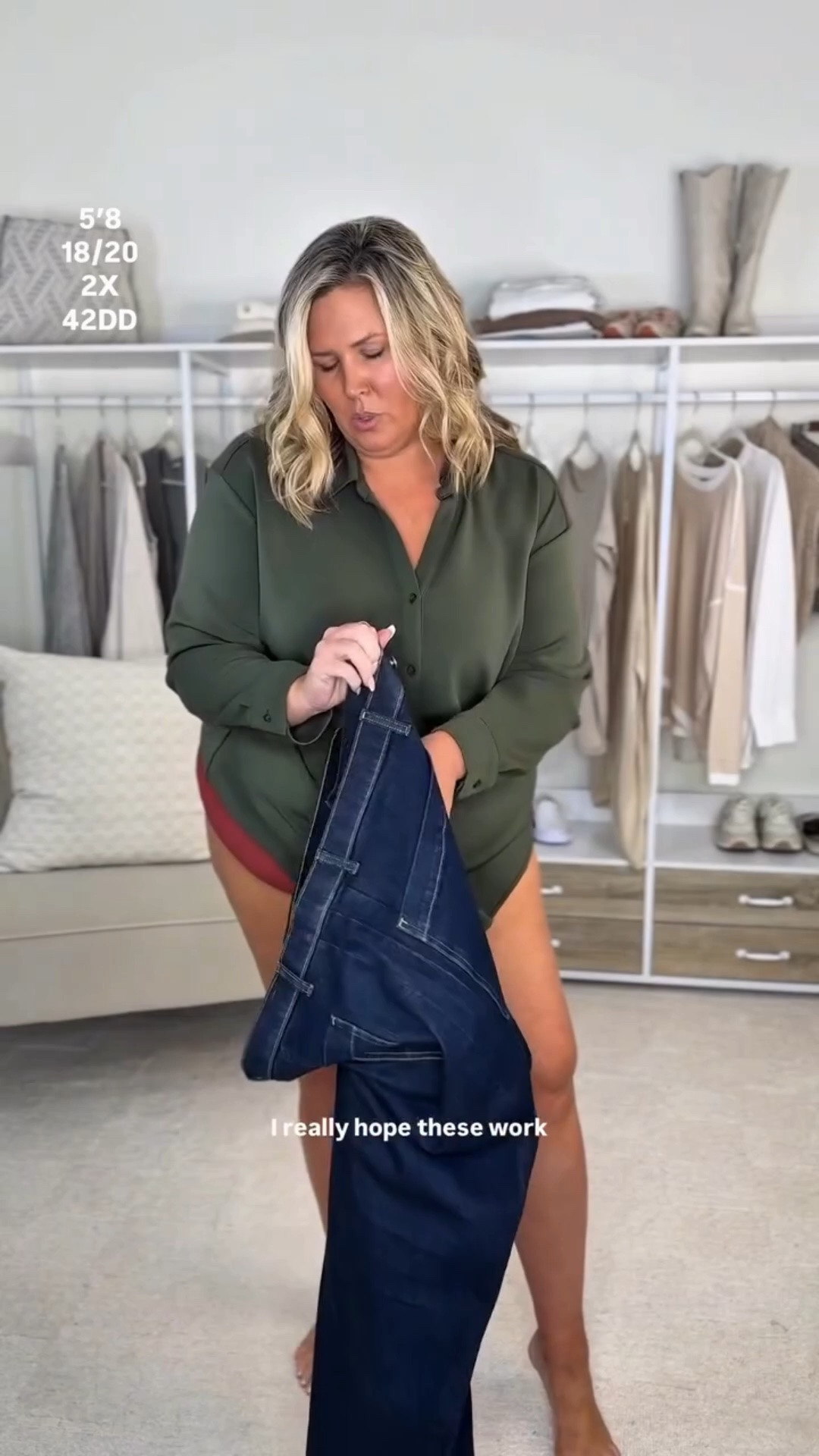 Spanx denim haul! Wearing a 2X in everything! Would size up in the black pull ons. 

Plus size, outfit inspo, denim, apron belly, mom life @Spanx #spanxpartner

#LTKootd #LTKSeasonal #LTKPlusSize