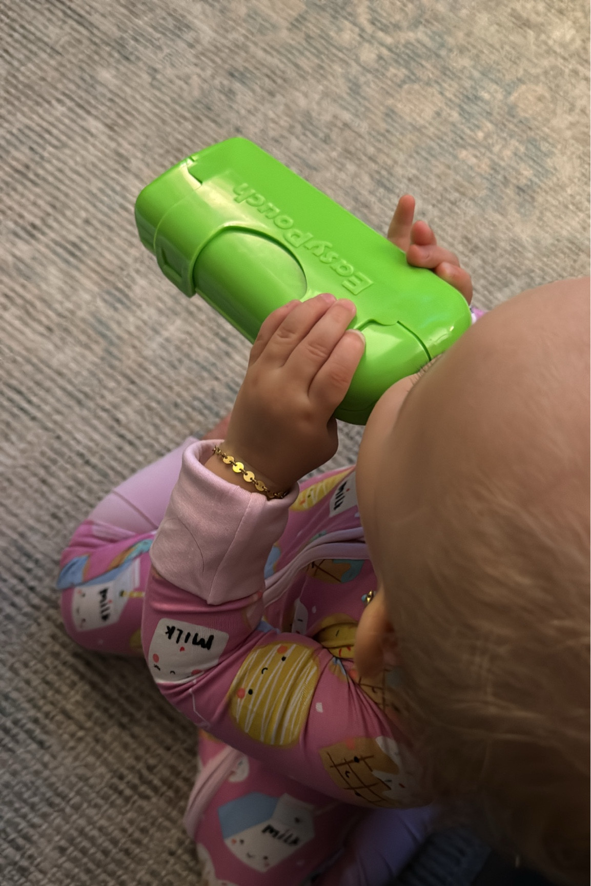 Perfect for on the go moments! Plus it has two slots in the back to attach a toy strap for when you want to attach to a stroller or high chair!

#LTKBaby #LTKKids #LTKTravel