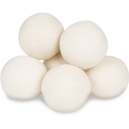 Wool Dryer Balls 6-Pack Laundry Dryer Balls Reusable Natural Fabric Softener Handmade Dryer Balls 10 | Walmart (US)