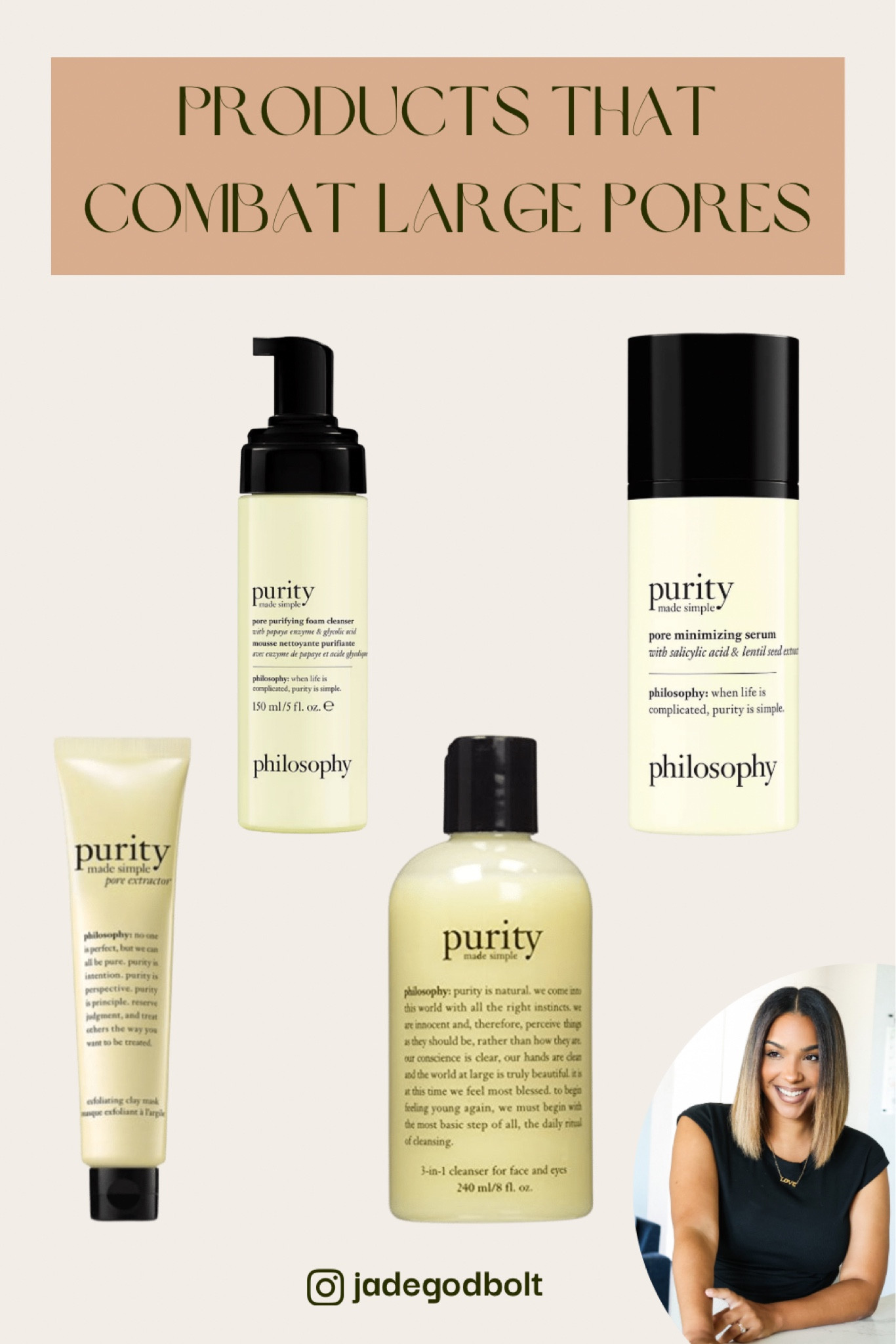 Step 1. Double Cleansing! Step 2. Weekly Clay Masks! Step 3. Use A Chemical Exfoliant/Serum! Step 4. Interchange the Serum/Exfoliant with a Retinoid/Retinol product!!

#LTKsalealert #LTKbeauty #LTKSeasonal