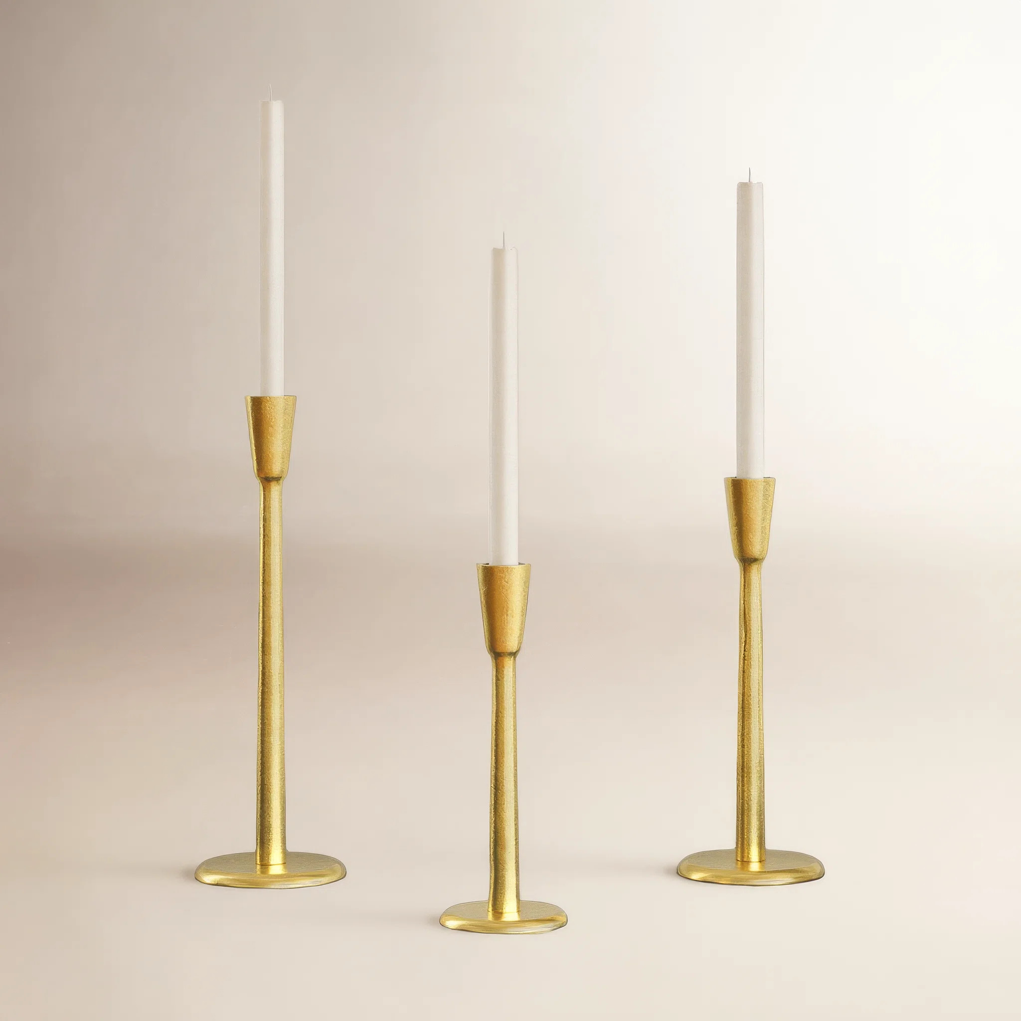 3 Piece Aluminum Tabletop Candlestick Set | Joss & Main