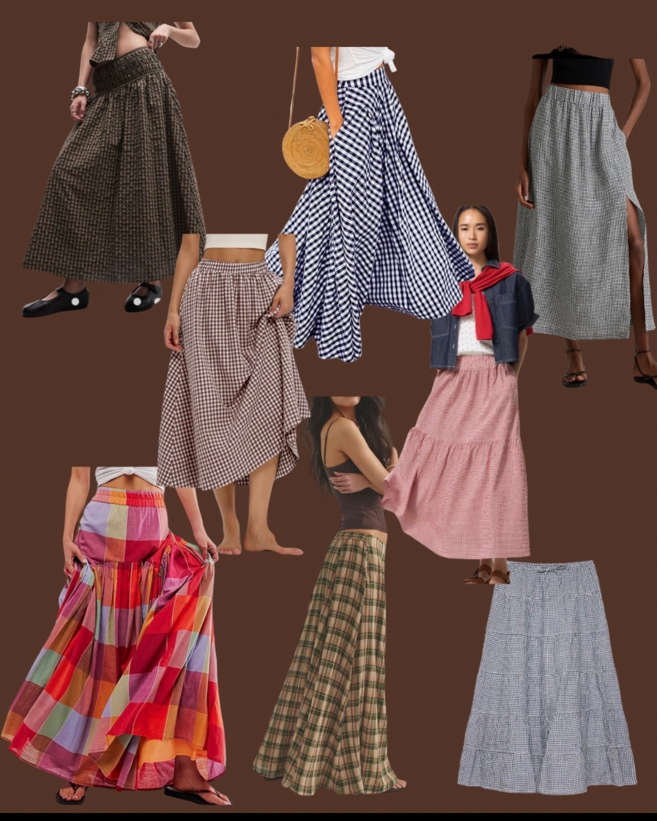 Gingham skirts