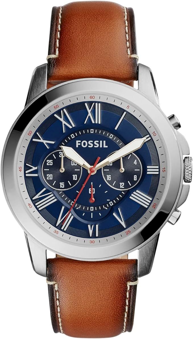 Fossil Men's Grant Stainless Steel Quartz Chronograph Watch | Amazon (US)