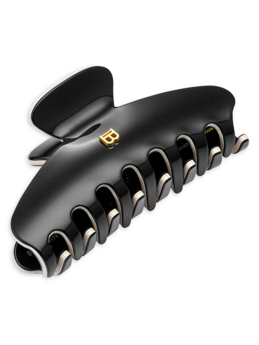 Logo B 18K Gold-Plated Medium Hair Clip | Saks Fifth Avenue
