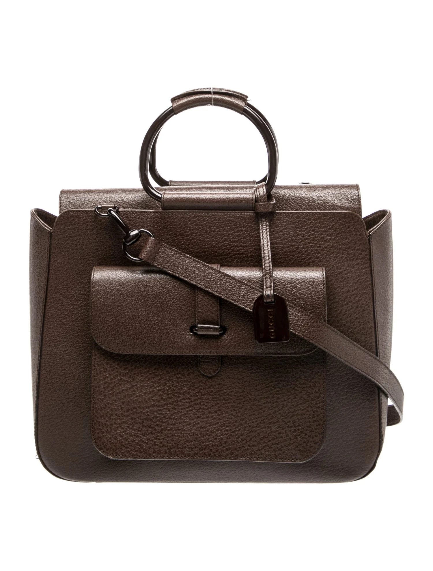 Leather Top Handle Bag Vintage | The RealReal
