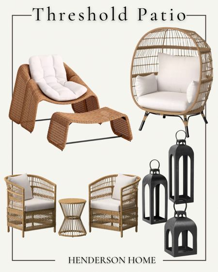 Threshold patio favorites are back this season 😍 I have had my egg chair and these lanterns for years and I can attest they have held up wonderfully !


Patio. Patio furniture. Outdoor lanterns. Black lanterns. Egg chairs. Patio chairs. Threshold patio. Modern patio furniture 

#LTKhome #LTKSeasonal #LTKMostLoved
