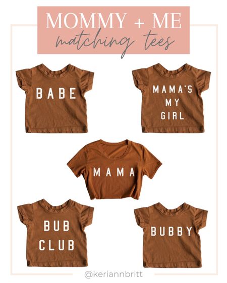 Mommy and Me Tees

Mama shirt / mommy & me t-shirts / matching tee shirts / mama’s boy / Bubby / mama tee / ford & Wyatt / family matching / Mother’s Day gift / Mother’s Day 2023 

#LTKkids #LTKfamily #LTKGiftGuide