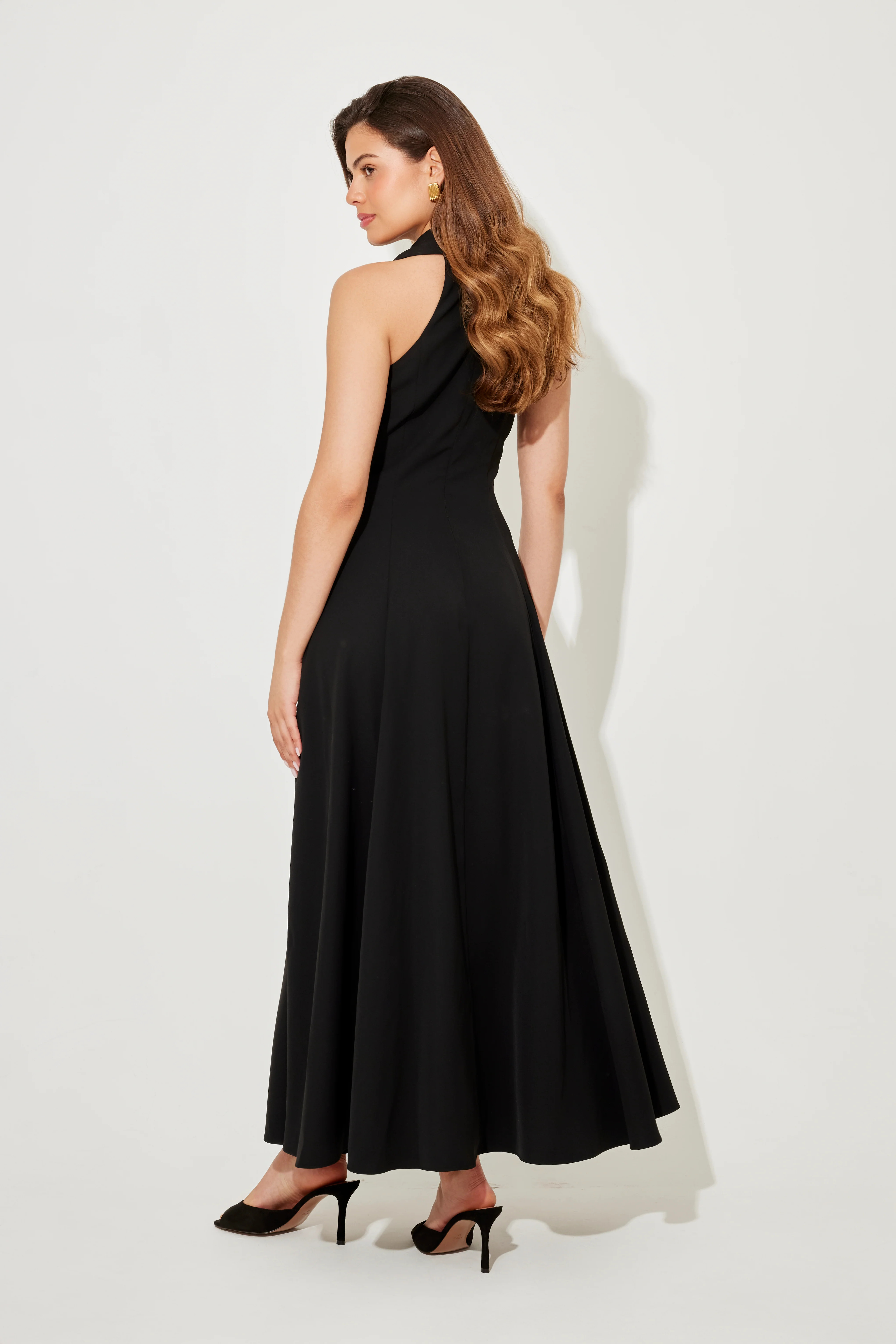 The Ultimate Muse Flowy Collar Maxi Dress | Odd Muse