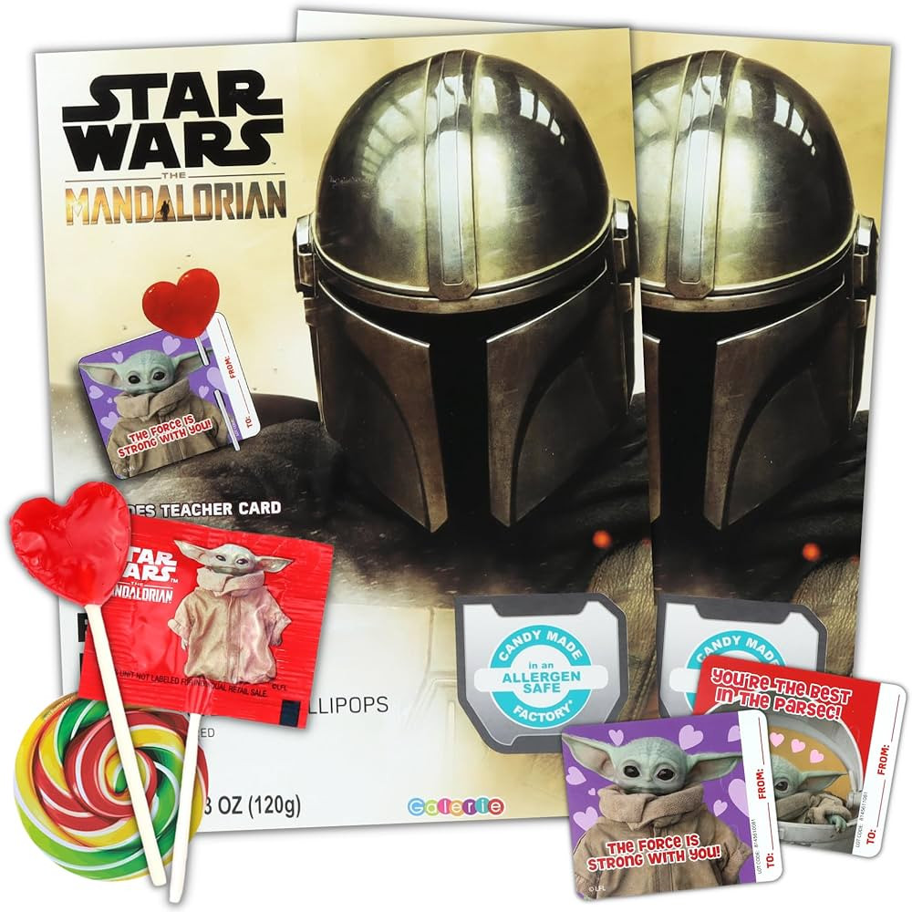 2024 Star Wars Valentine's Classroom Exchange Kit Bundle, 2 Boxes of Individually Wrapped Lollipo... | Amazon (US)