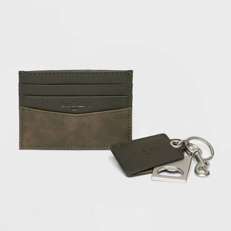 Men's Nubuck Card Case with Key Fob - Goodfellow & Co™ | Target