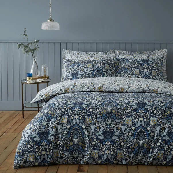 Hardwick Blue Duvet Cover and Pillowcase Set | Dunelm (migrated)