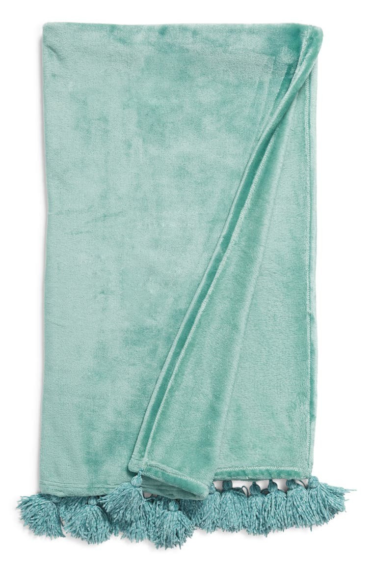 Bliss Plush Tassel Throw | Nordstrom