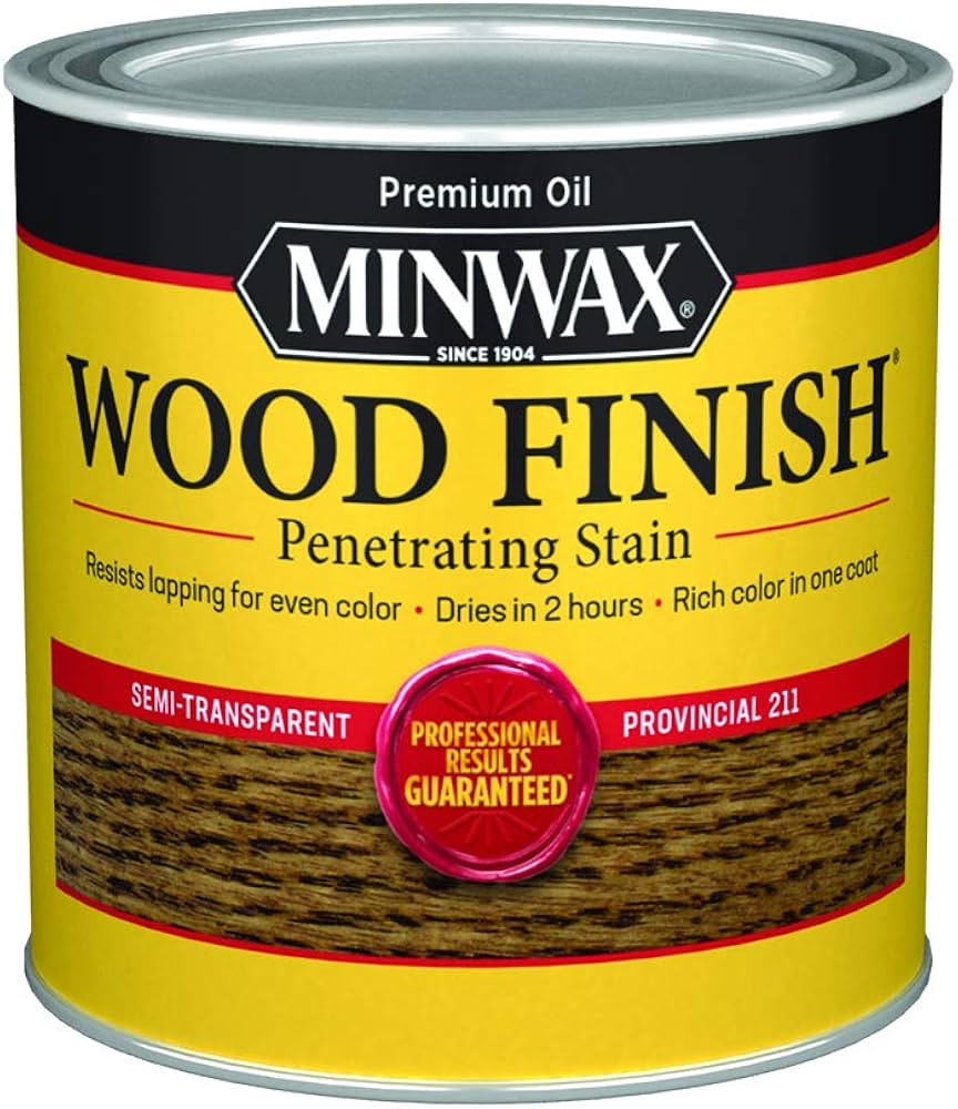 Minwax 221104444 Wood Finish, Provincial Stain, Half Pint | Amazon (US)