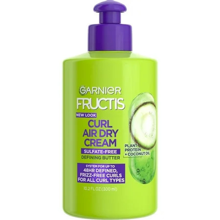 Garnier Fructis Curl Nourishing Leave in Treatment, Glycerin Coconut Oil, Frizzy Hair 10.2 fl oz | Walmart (US)