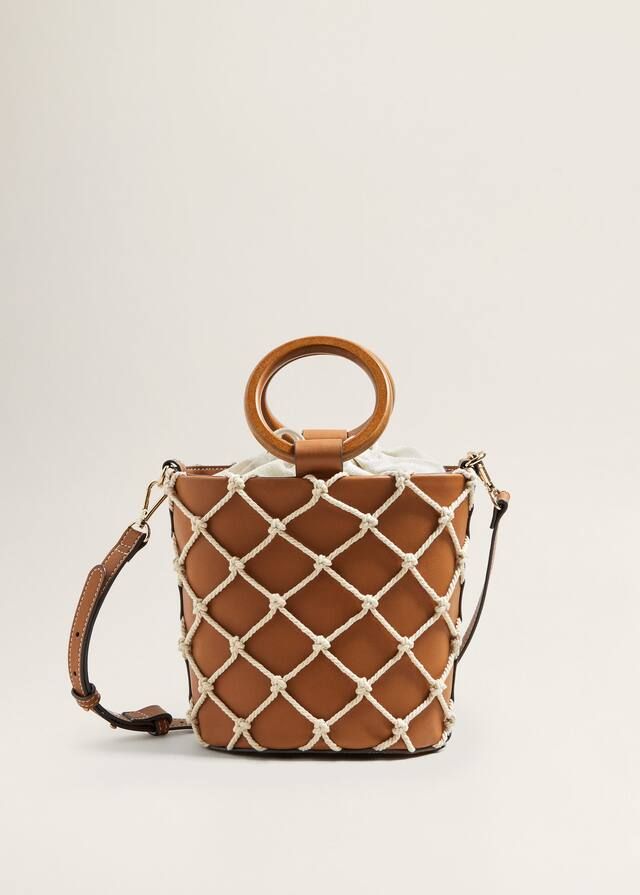 Net tote bag - Women | MANGO (UK)