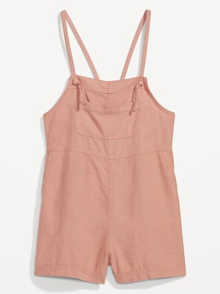 Sleeveless Linen-Blend Utility Romper for Women -- 3-inch inseam | Old Navy (US)