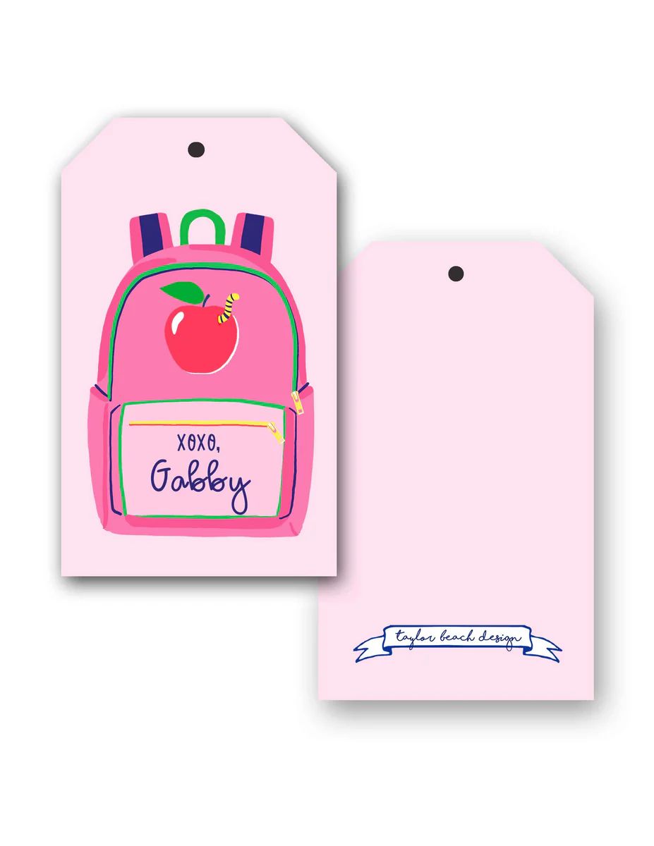 Backpack Personalized Hang Tags | Taylor Beach Design