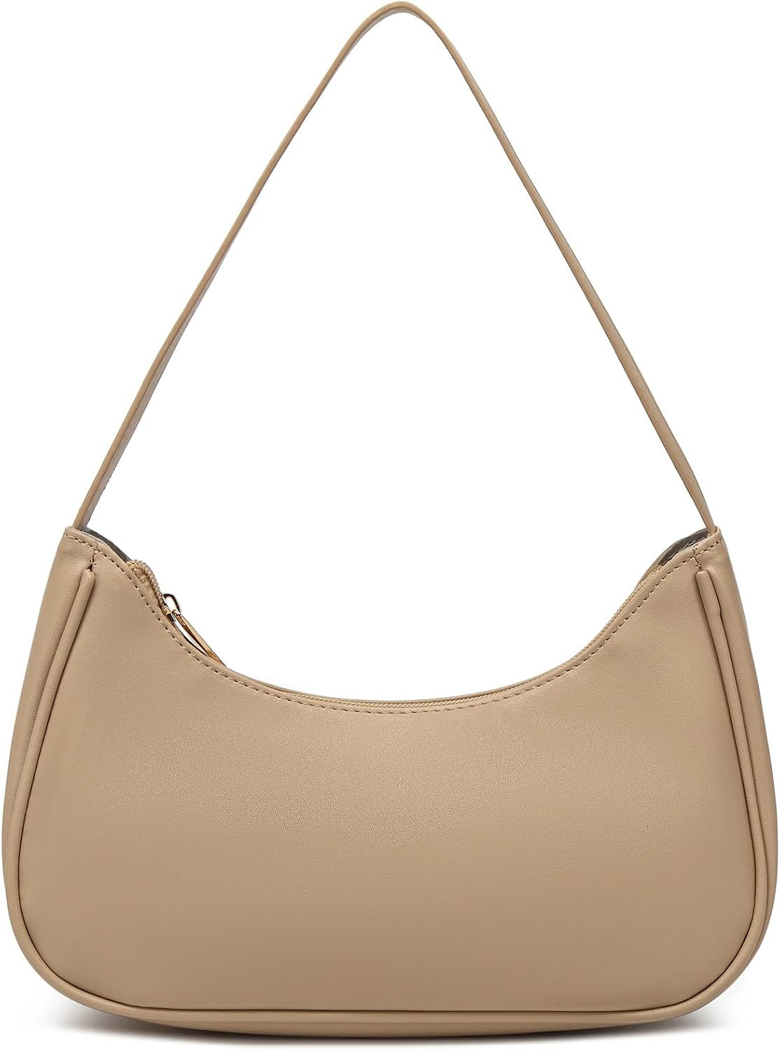 Afashor Shoulder Bags for Women Vegan Leather Hobo Sling Tote Handbag Retro Clutch Purse with Zipper Closure | Amazon (US)