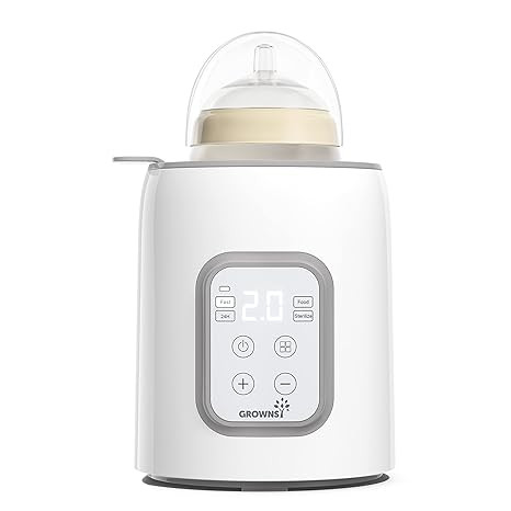 Bottle Warmer, Grownsy 8-in-1 Fast Baby Bottle Warmer with Timer, Safe for Breastmilk Nutrients, ... | Amazon (US)