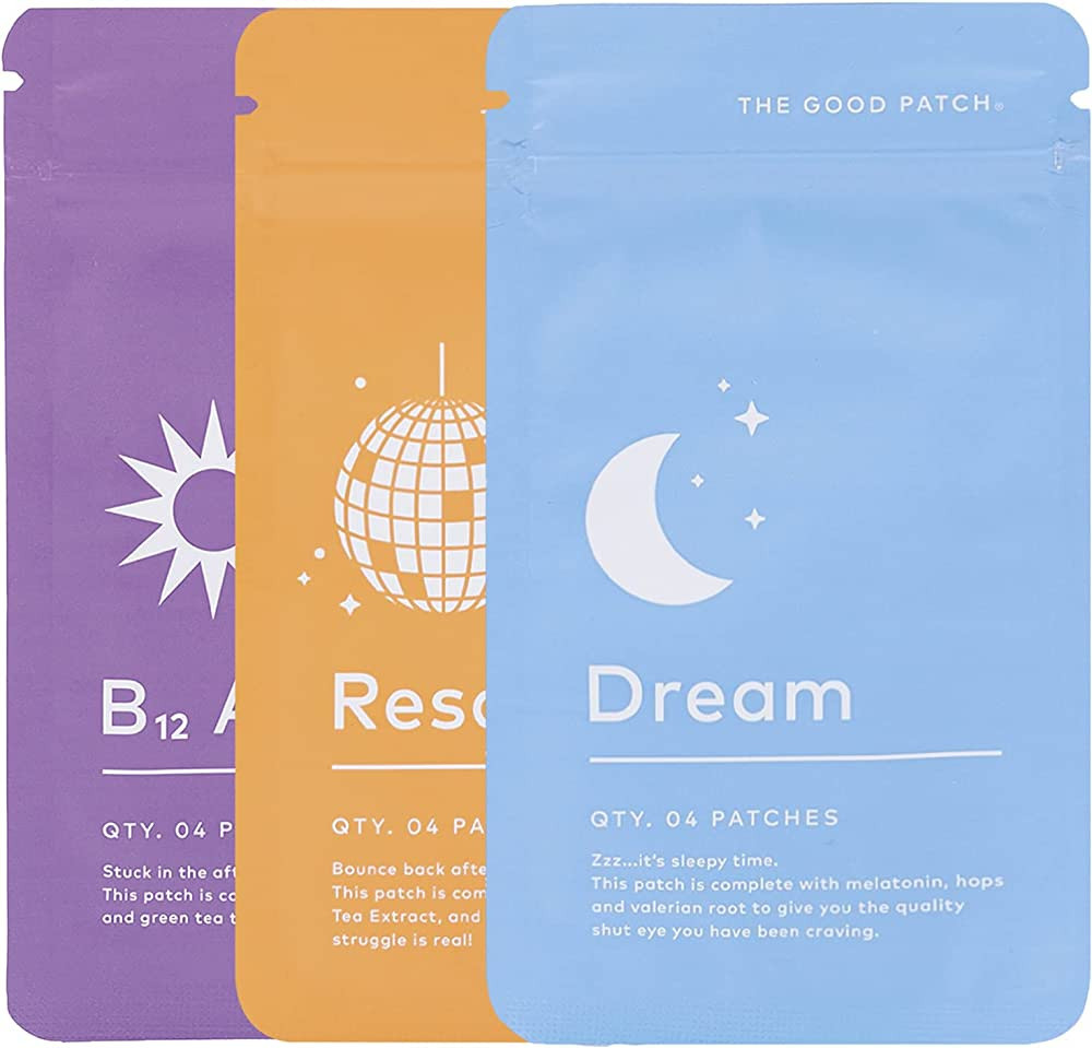 The Good Patch Get Balance Mixed Bundle - Vitamin B12 Awake, Recovery, and Sleep Patches - Sustai... | Amazon (US)