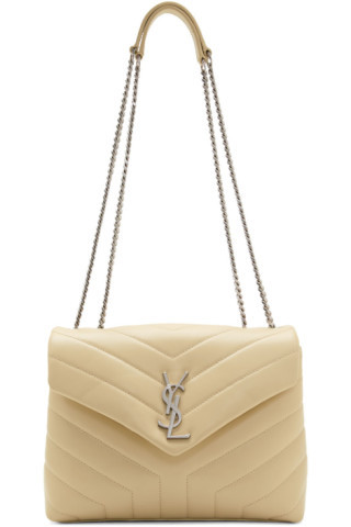Beige Small Loulou Bag | SSENSE 