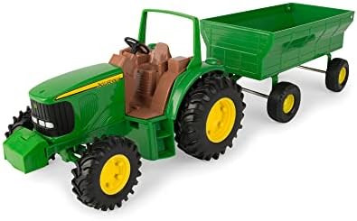 TOMY John Deere Kids Tractor Toy with Flarebox Wagon Set - 8 Inches - John Deere Tractor Toys for... | Amazon (US)
