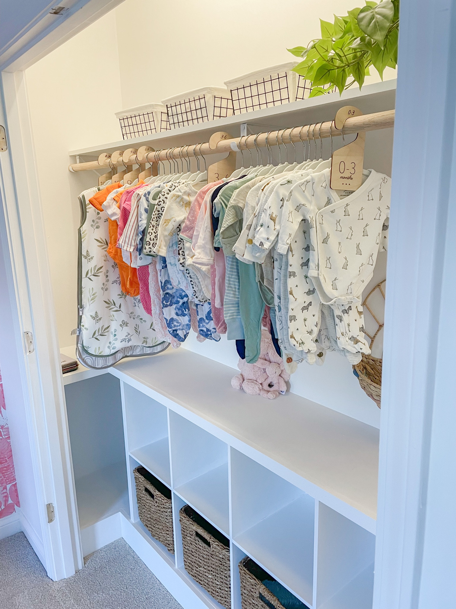 Nursery hangers and wooden closet dividers 💕

#LTKhome #LTKbump #LTKbaby