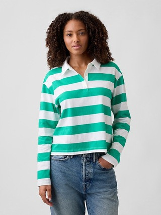 Relaxed Rugby Polo Shirt | Gap Factory