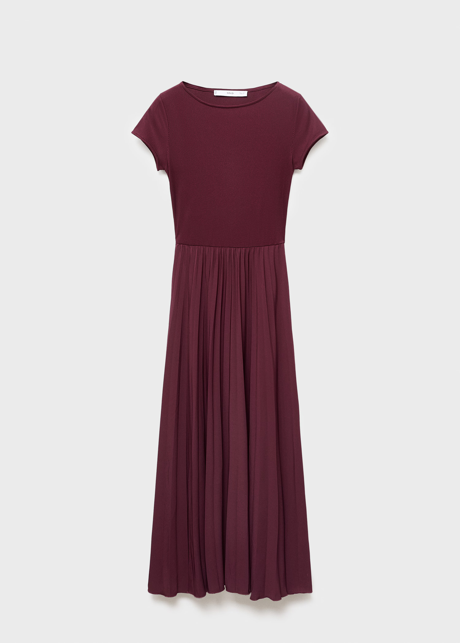 Combined pleated dress - Women | MANGO United Kingdom | MANGO (UK)
