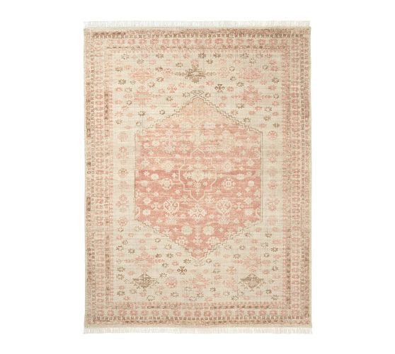 Zoiie Handwoven Wool Rug | Pottery Barn (US)