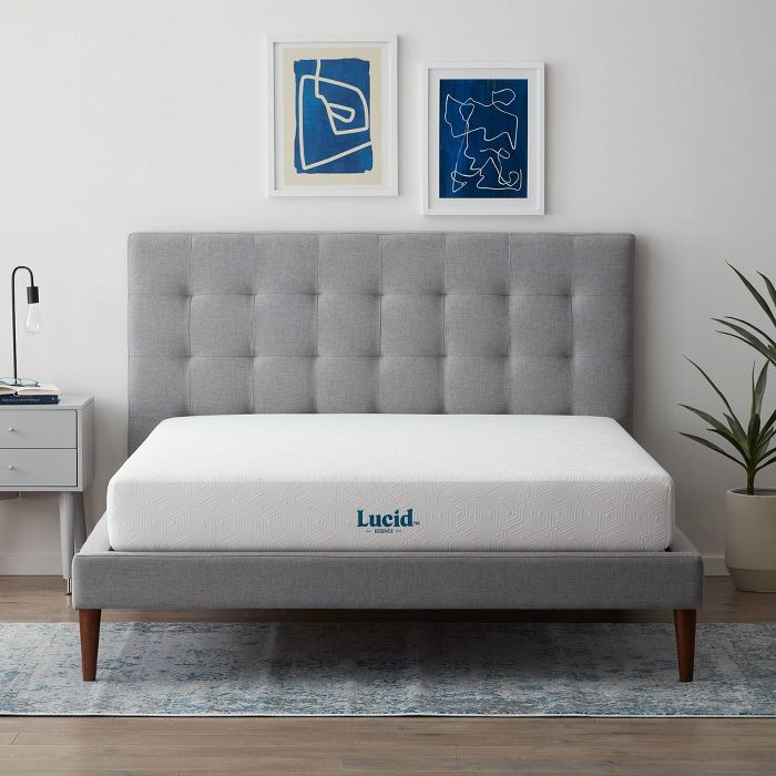 Lucid Essence 8" SureCool Gel Memory Foam Mattress with Microban Antimicrobial Technology | Target