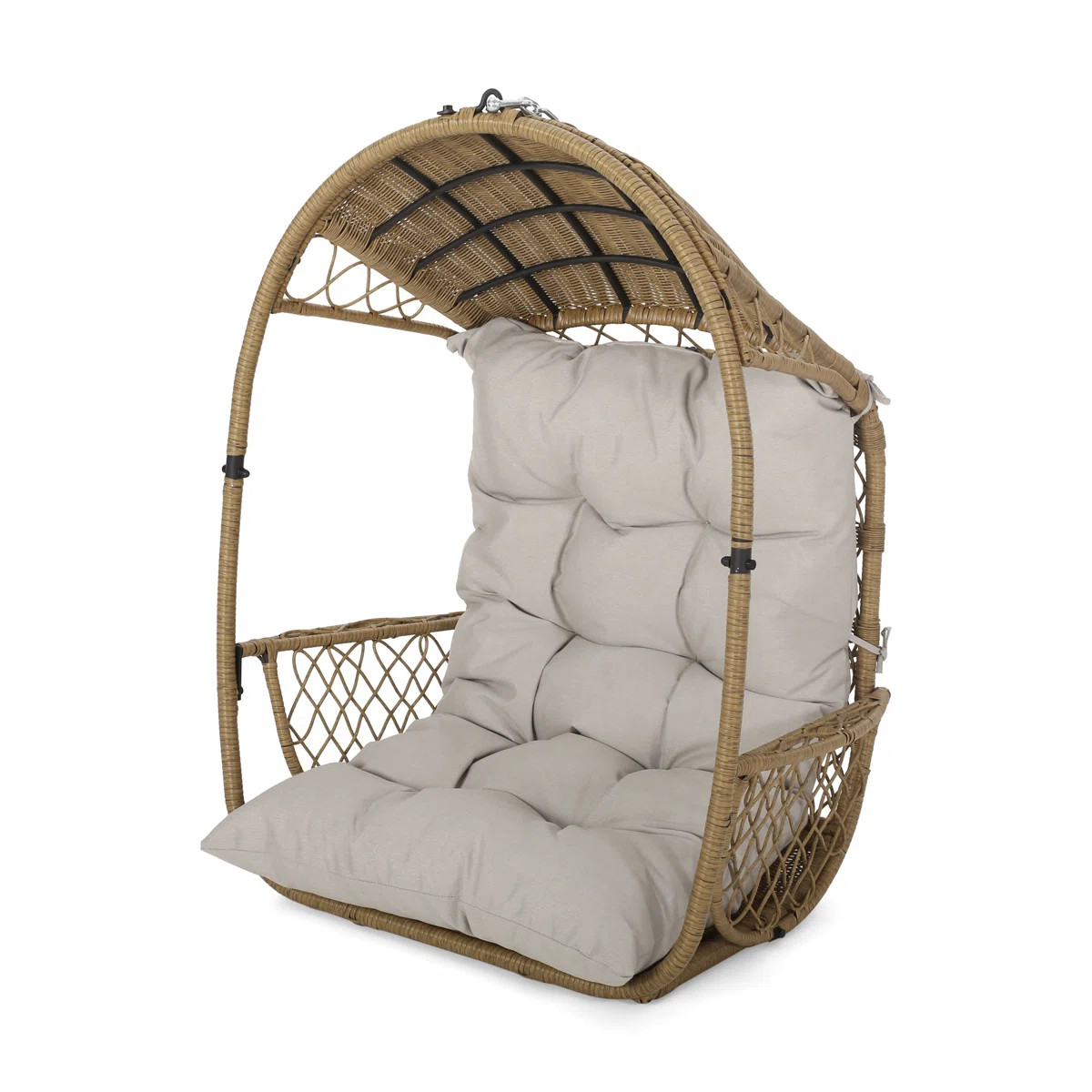 Whetzel Outdoor PE Wicker  Porch Swing with 8ft Chain | Wayfair North America