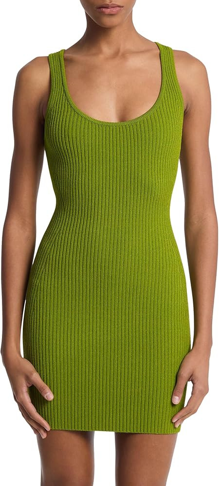 Michael Kors Women's Ribbed Scoop Tank Dress | Amazon (US)