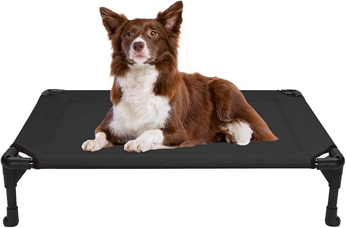 Veehoo Cooling Elevated Dog Bed, Portable Raised Pet Cot with Washable & Breathable Mesh, No-Slip... | Amazon (US)
