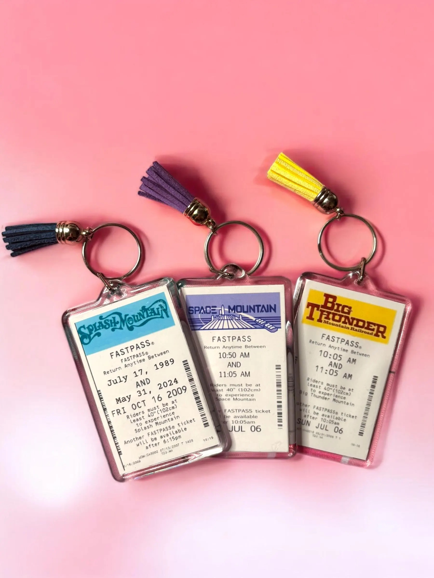 Magic Kingdom Fastpass Disney Keychain Bag Charm - Etsy | Etsy (US)