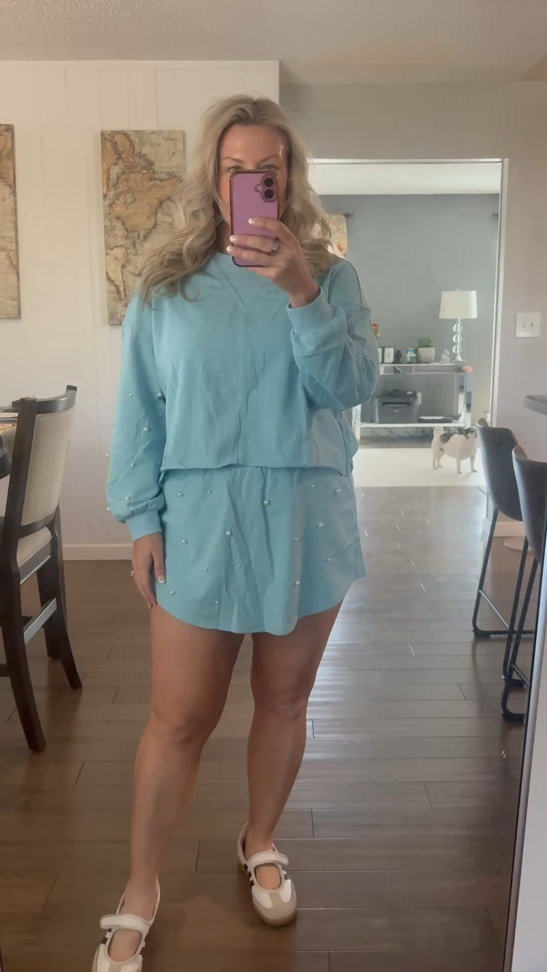 This 2 piece set is so cute I had to get it in 2 colors. TTS wearing a M.

Pearl Sweatshirt Set. Skort Set. New for Spring. Spring Outfit.

#LTKgrwm #LTKootd #LTKActive