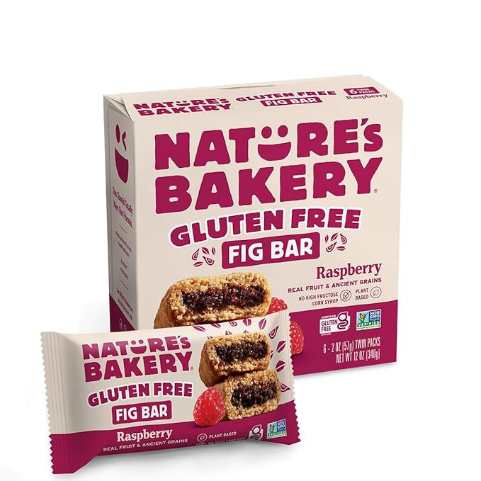 Nature's Bakery Raspberry Fig Bar, 6 Count, 2 Ounce | Amazon (US)