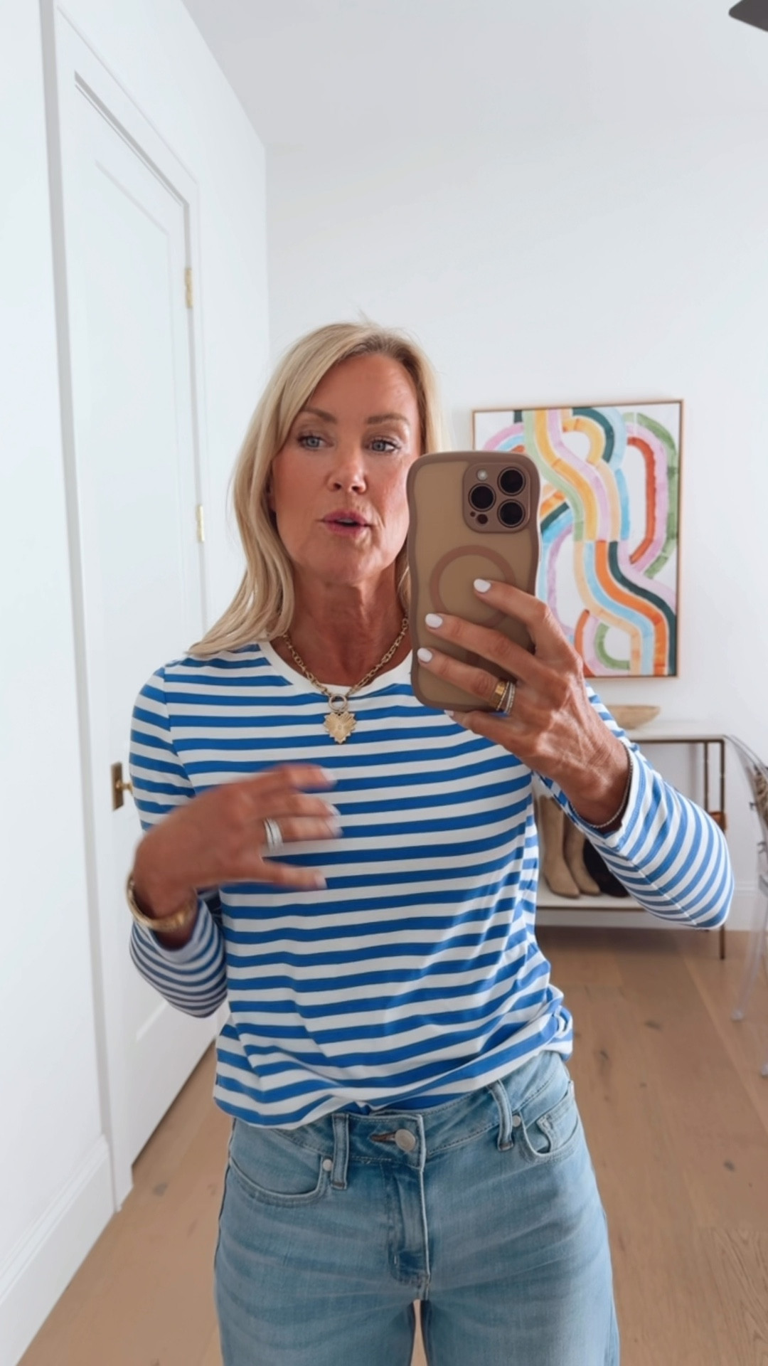 Amazon Fashion Finds | Hi Sugarplum! 

I’m a sucker for stripes! Living in this long sleeve tee lately.
Shirt: Small (size up)
Jeans: 26x30

#LTKootd #LTKOver40 #LTKSeasonal