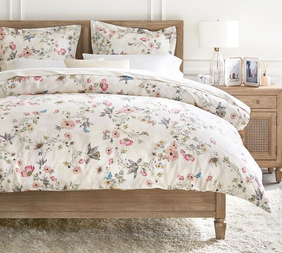 Monique Lhuillier Tuileries Percale Duvet Cover | Pottery Barn (US)