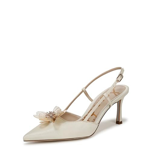 Sam Edelman Women's Mali Pump, Pearl Ivory, 5.5 | Amazon (US)
