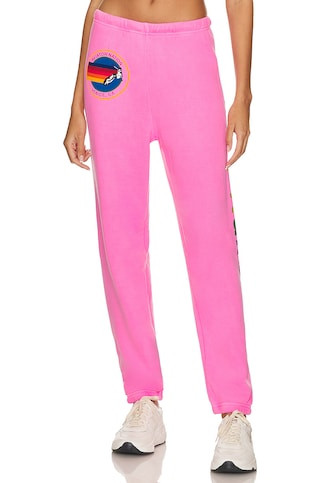 Aviator Nation Sweatpant in Neon Pink from Revolve.com | Revolve Clothing (Global)