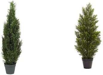 Nearly Natural 5172 4ft. Cedar Tree Silk Tree (Indoor/Outdoor),Green,49.5" x 9" x 9" | Amazon (US)