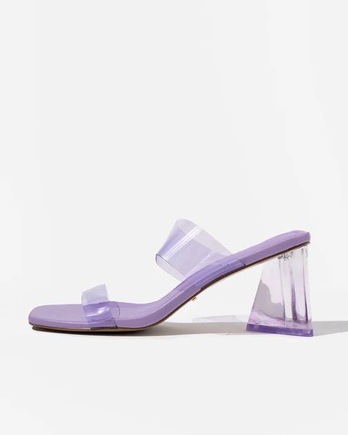 Billini - Gabby Clear Strap Heels - Orchid | VICI Collection