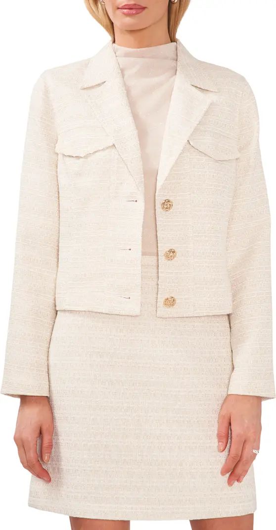 Halogen® Tweed Crop Blazer | Nordstrom | Nordstrom