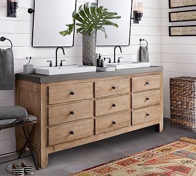 Mason 72" Double Sink Vanity | Pottery Barn (US)